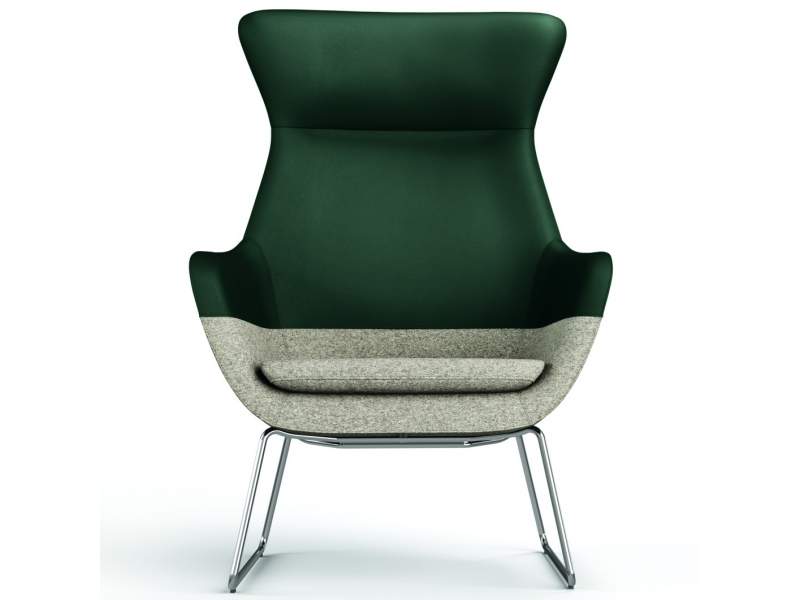Clubsessel grün Loungemöbel Büro Loungesessel Design, Brunner, crona lounge
