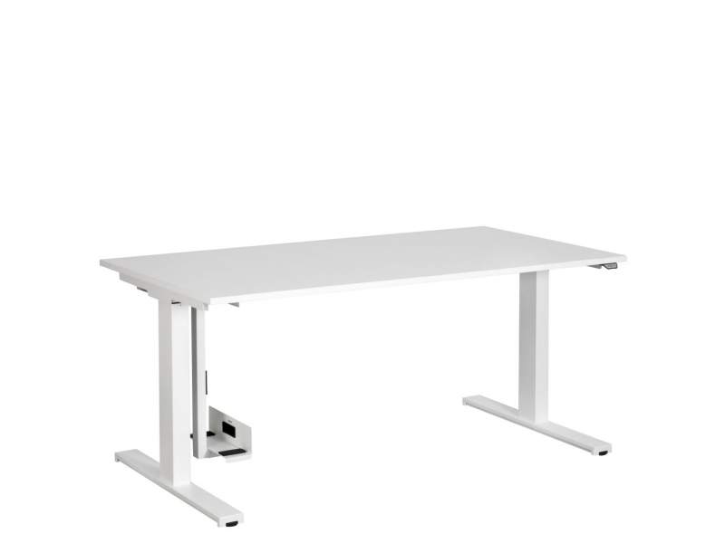 Schreibtisch höhenverstellbar Mechanismus ergonomische Büromöbel Schreibtische weiß  Sara, Conte - T-Fuss - Sitz-Stehtisch