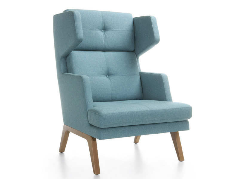 Clubsessel blau Loungemöbel Büro Loungesessel Design profim, October - Sessel