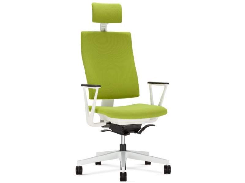 Ergonomischer Bürostuhl Kopfstütze Bürodrehstuhl grün, Nowy Styl, 4ME
