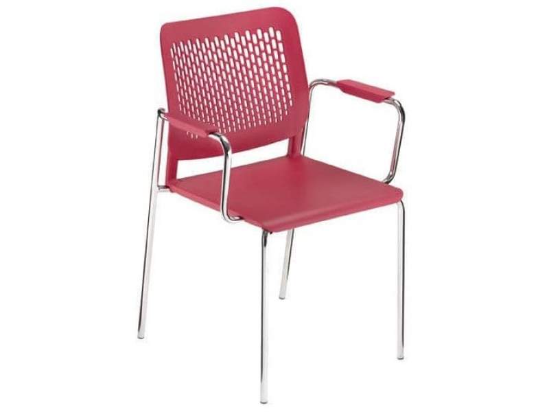 Besucherstuhl rot Konferenzstühle Cafeteria Stühle, Nowy Styl, Calado
