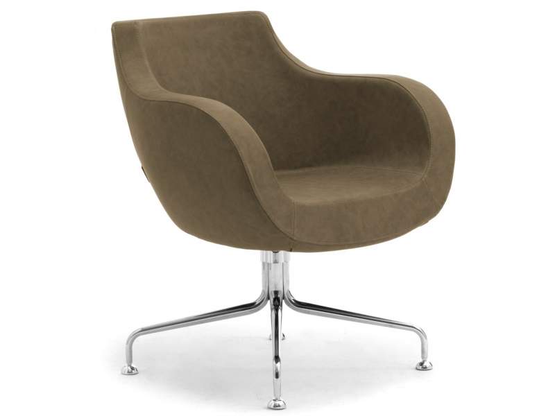 Loungesessel Leder Bürosessel Leder Loungemöbel, fm Büromöbel, Pirum