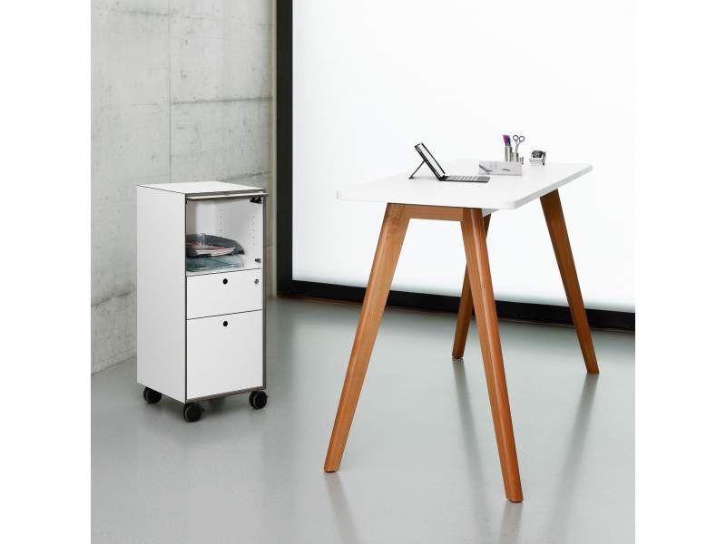 Stehpulte Büro Stehtische Arbeiten im Stehen ergonomische Büromöbel, Zurbuchen, Tamos K1 Stehtisch
