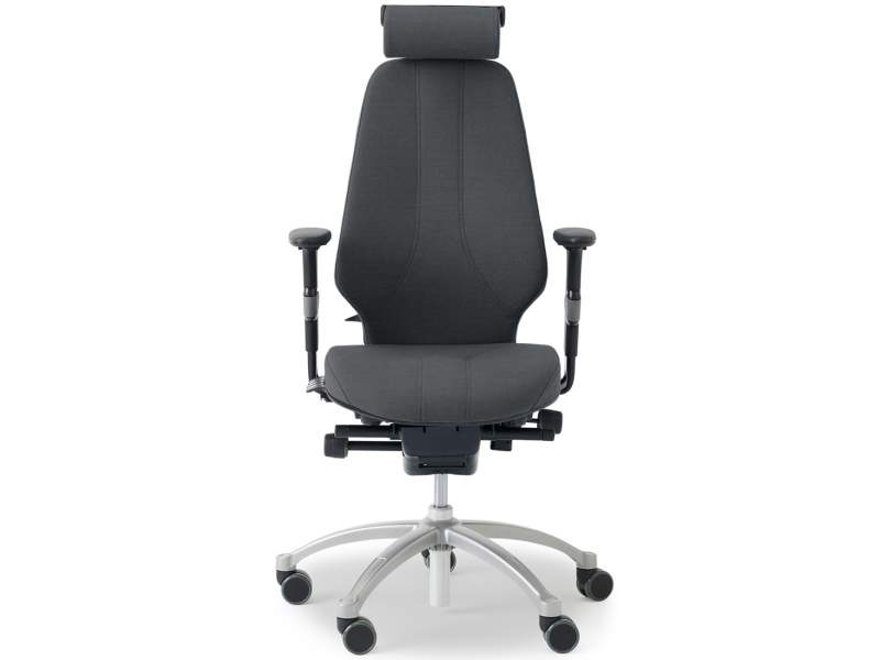 Bürostuhl schwarz Bürodrehstuhl moderne Bürostühle mit Armlehnen mit Kopfstütze Flokk, RH Logic 400