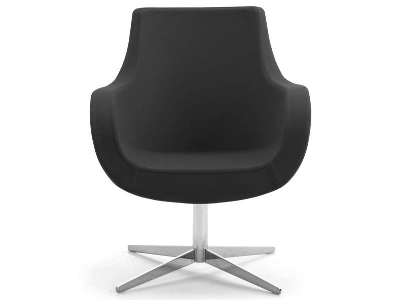 Loungesessel schwarz Stoff Loungemöbel, fm Büromöbel, Pirum