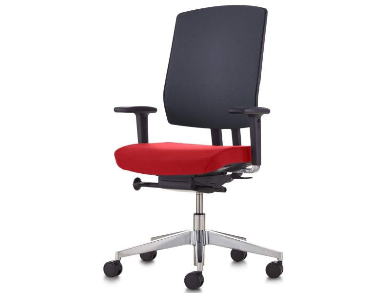 Drehstühle Büro schwarz Bürostühle mit Armlehnen, fm Büromöbel, NetGo Flachpolster