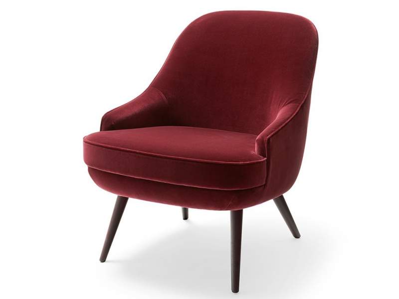 Lounge Sessel Stoff rot Sessel Büro Design  Walter Knoll, 375
