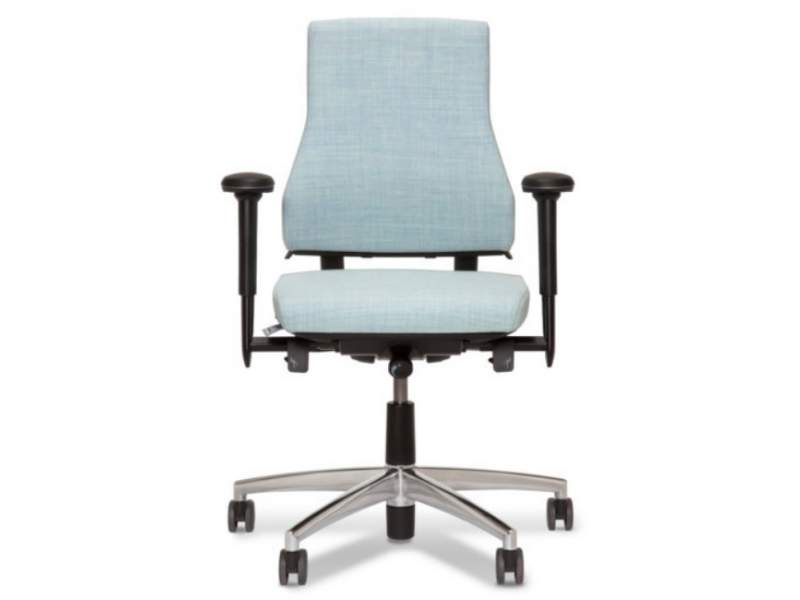 Ergonomischer Bürostuhl mit Armlehnen Bürodrehstuhl ergonomisch Büro grau, BMA-Ergonomics, Axia 2.2