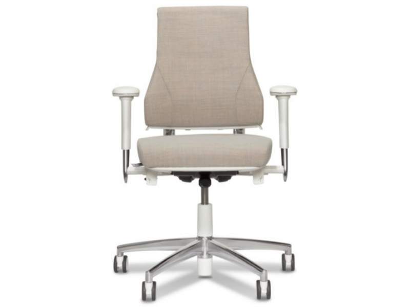 Ergonomischer Bürostuhl beige mit Armlehnen Bürodrehstuhl ergonomisch Büro BMA-Ergonomics, Axia 2.3