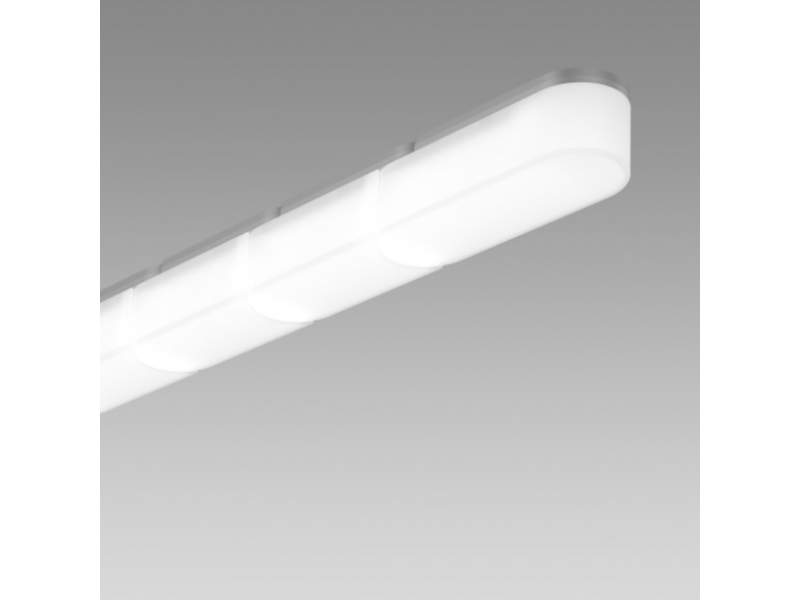 Deckenleuchte länglich Leuchröhre Decke Büro Deckenlampe weiß, Regent, Wiggle LED