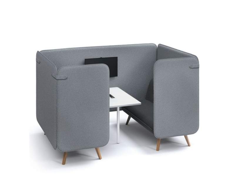 Lounge Möbel Büro grau Loungesofa Design, König + Neurath, NET.WORK.PLACE ORGANIC