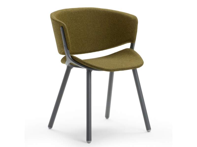 Besucherstuhl grün Besucherstühle Konferenzstühle Cafeteria Stühle, offecct, Phoenix