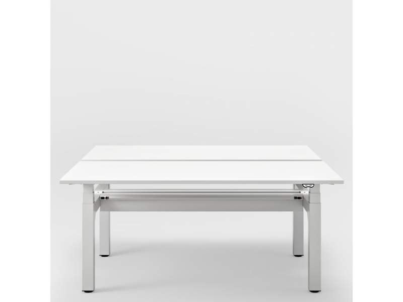 Elektrisch höhenverstellbarer Schreibtisch ausziehbar Büro Schreibtische weißTeamarbeit Tisch höhenverstellbar Büromöbel ergonomisch, Kinnarps, Polaris
Doppelarbeitsplatz
höhenverstellbar