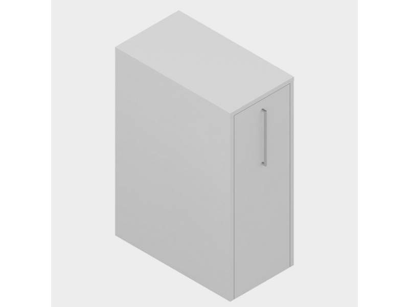 Bürocontainer Schreibtisch Korpus grau, Zemp, LUZIFER Auszugschrank