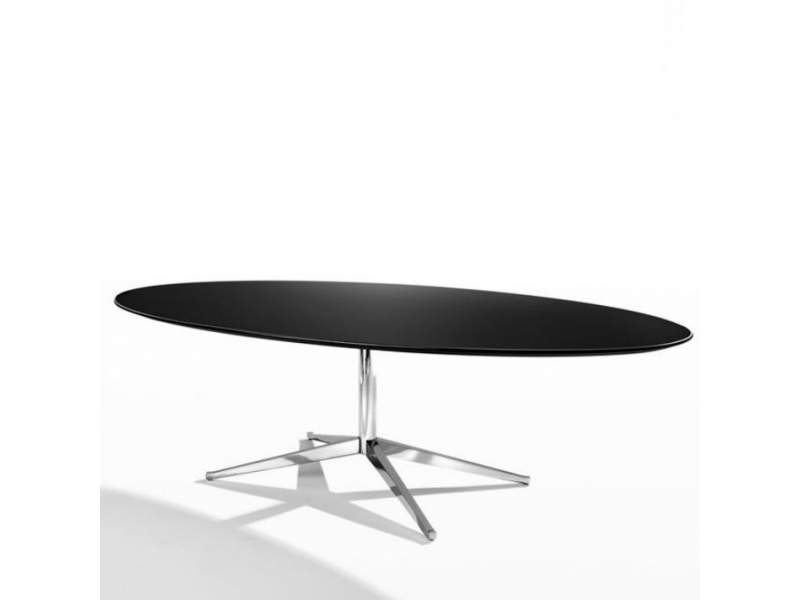 Schreibtisch oval Schreibtische oval schwarz moderne Büromöbel, Knoll International Studio, Florence Knoll Table Desk