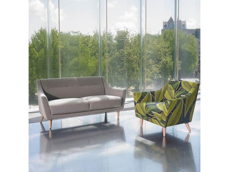 Loungesessel Büro Clubsessel Stoff grün Loungemöbel Loungesofa grau Orangebox peeps