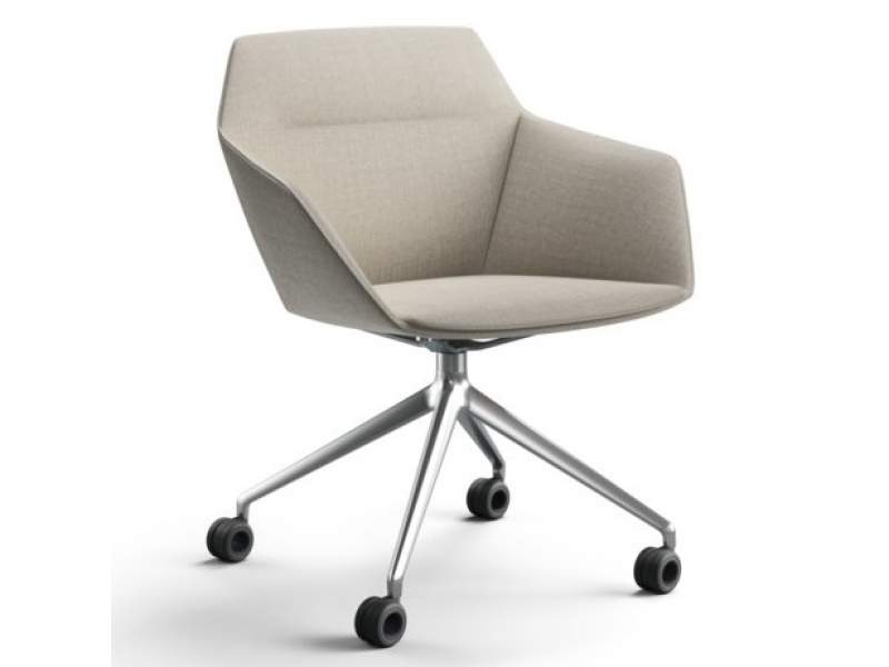 Bürodrehstuhl beige Loungemöbel exklusiv Loungesessel Brunner, ray soft