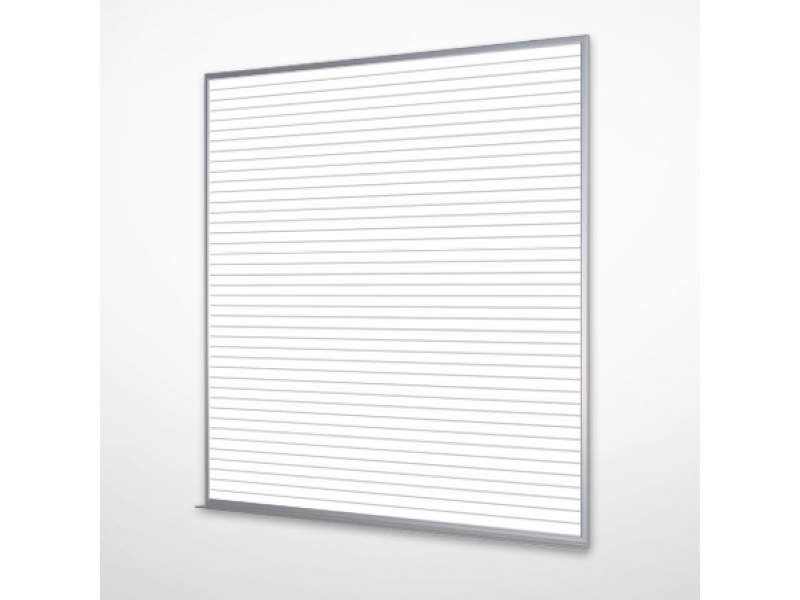 Wand Whiteboard Büro Whiteboards Magnettafel, o+c system - adeco, Whiteboard mit Aluminiumrahmen liniert