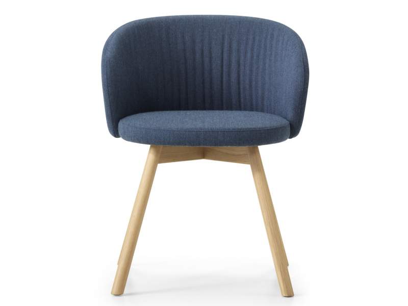 Besucherstuhl blau Besucherstühle Holz Konferenzstühle, Girsberger, Biala