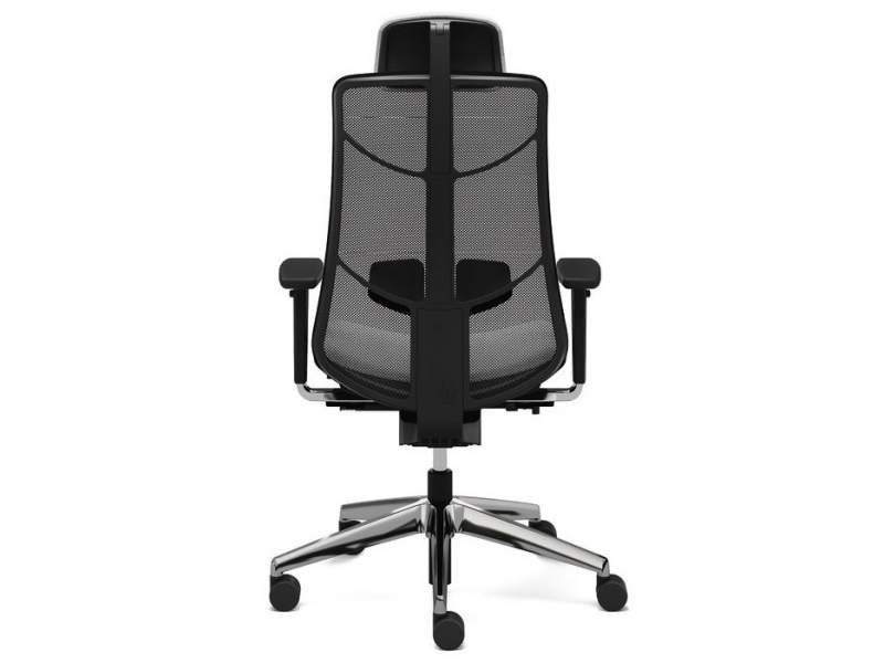 Bürodrehstuhl König + Neurath JET.III mit Netzrücken und Kopfstütze für ergonomisches Sitzen am Arbeitsplatz