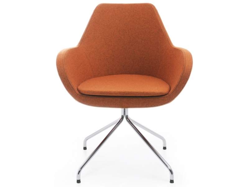 Loungesessel orange Stoff Bürosessel Design, profim, Fan