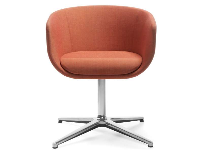 Loungesessel orange Stoff Bürosessel Design, profim, Nu