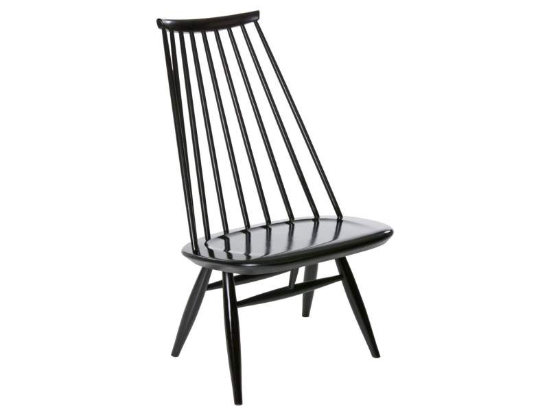 Design Holzstuhl schwarz Loungestuhl Design Loungemöbel, Artek, Mademoiselle Lounge Chair