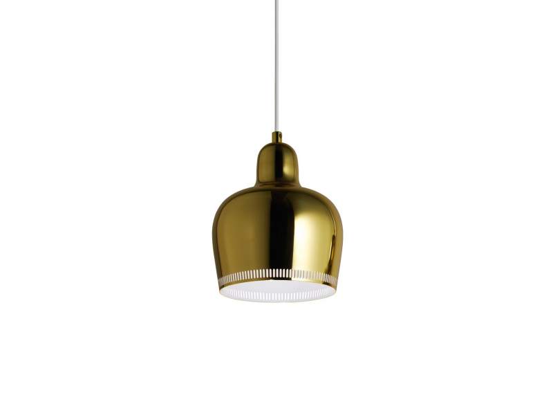 Büro Deckenleuchten gold Pendelleuchte LED Büroleuchte weiß, Artek, Pendant Light A330S “Golden Bell“