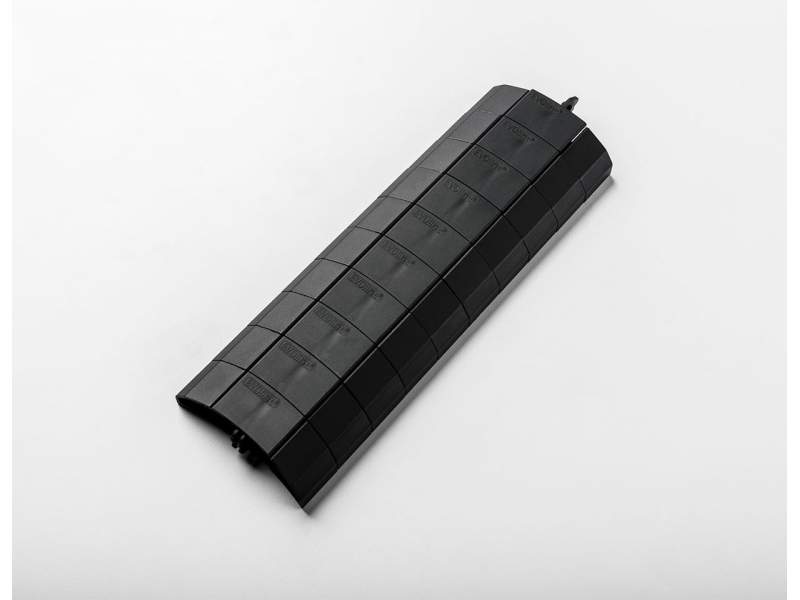 Untertischkannal schwarz aus Kunstoff EVOline WireLane