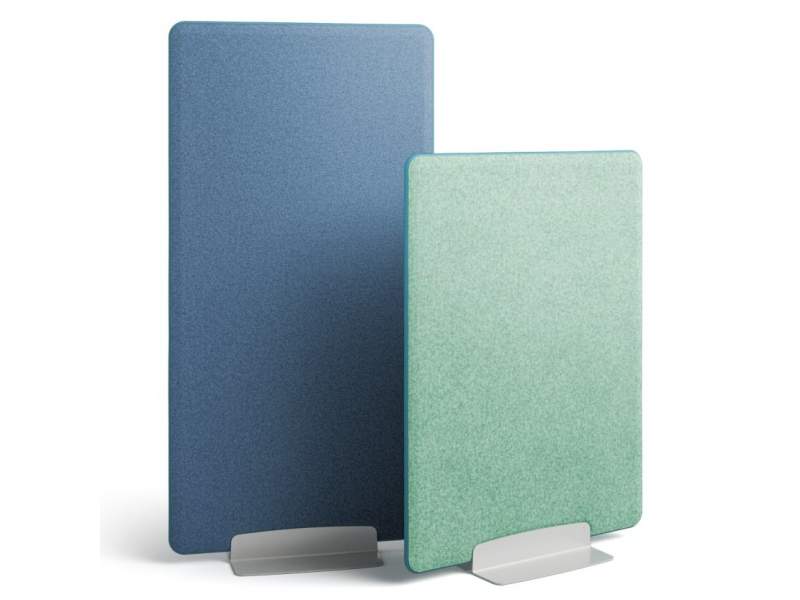 Trennwände Raumteiler Trennwand Büro Stellwand Büro blau grün Steelcase Divisio Acoustic Screen Freistehender