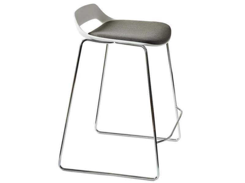 Barhocker kunstoff Metalgestell Kuffengestell Barstuhl weiß Wilkhahn Occo