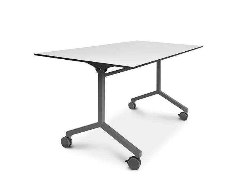 große Klapptische Büro Klapptisch groß weiß fahrbar Kim Stivaggio