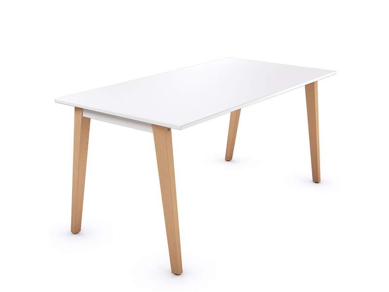 Design Schreibtisch weiß Arbeitstisch Büro Designer Schreibtische holz get together wood sedus
