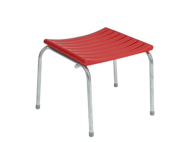 Hocker rot Gartenhocker feuerverzinkt wetterfest LOWmax small