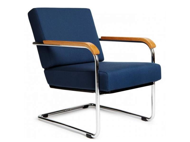 Clubsessel blau Loungesessel mit Armlehnen Loungemöbel, Embru, Moser Fauteuil Modell 1435