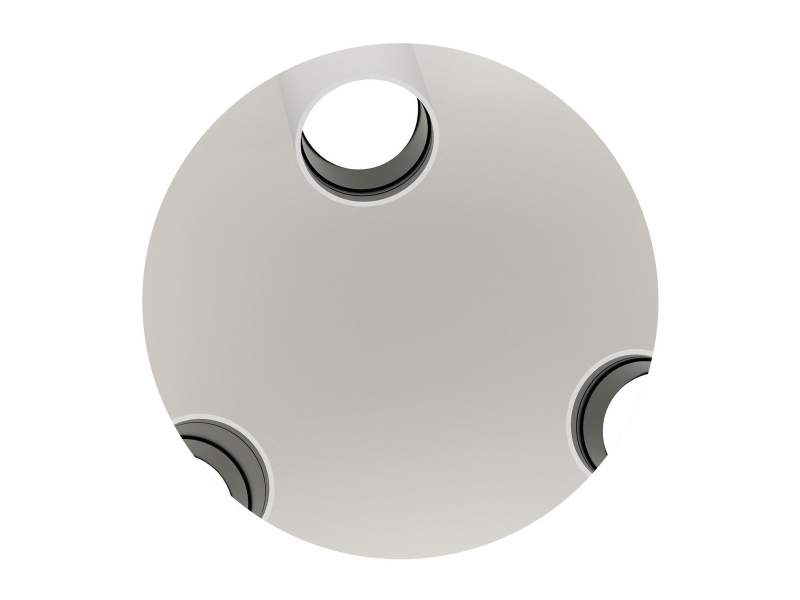Deckenleuchten LED Deckenlampe Design Bürolampe Decke LED Spot Rund grau XAL Cavo