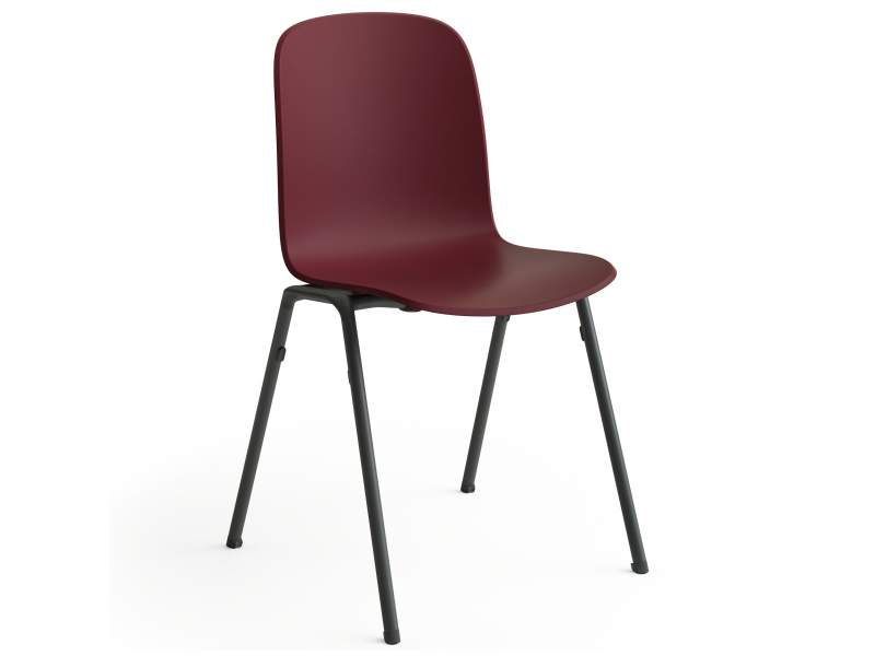Besucherstuhl rot Besucherstühle Cafeteria Stuhl Kantinen Stuhl Steelcase Cavatina