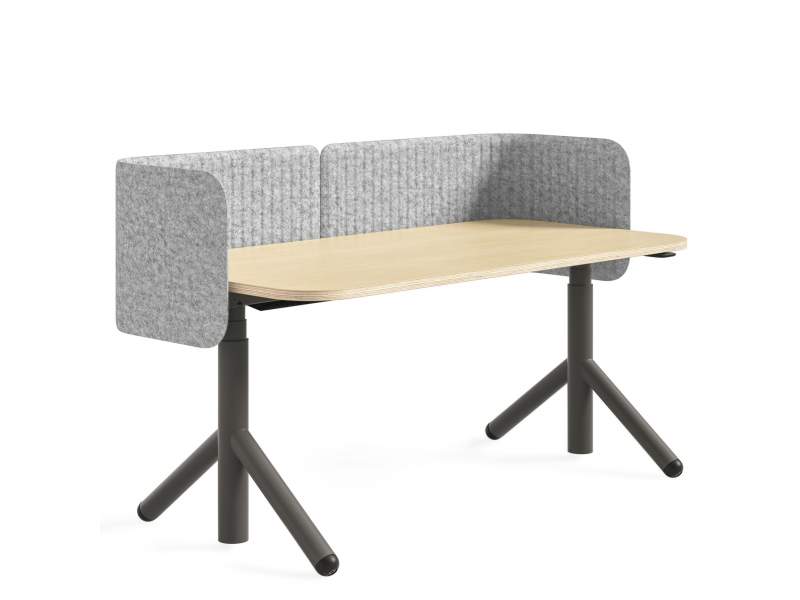 Höhenverstellbarer Schreibtisch elektrisch ergonomische Schreibtische Holz Arbeitstisch Steelcase Flex