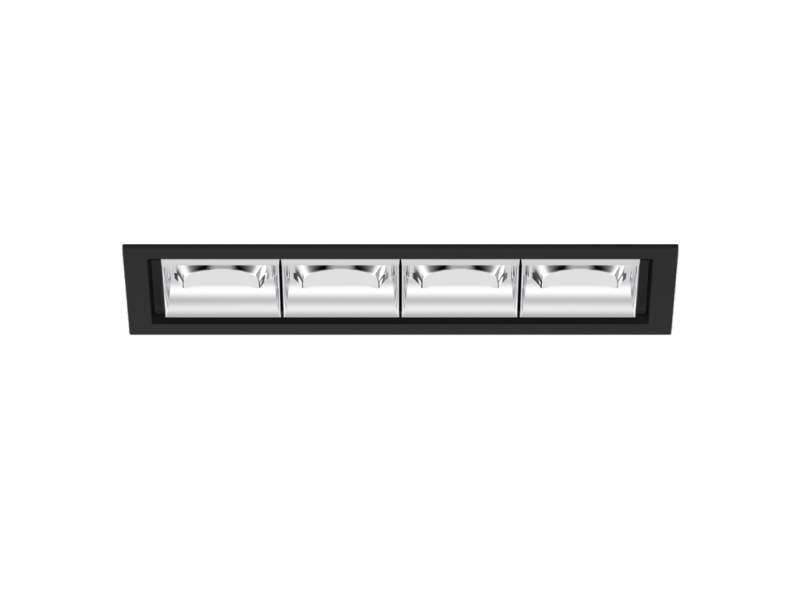 Deckenleuchten LED Deckenlampe Design Bürolampe Decke  schwarz XAL Unico L4