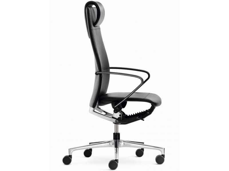 Chefstuhl, Leder, Armlehnen, hohe Rückenlehne Bürodrehstuhl, Klöber, Ciello Bürodrehstuhl