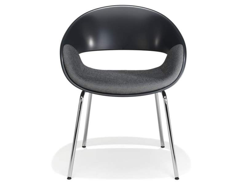 Besucherstuhl schwarz Besucherstühle Kunststoff Konferenzstuhl Konferenzstühle Cafeteria Stuhl Kantinen Stuhl Kusch+Co 8250 Volpino