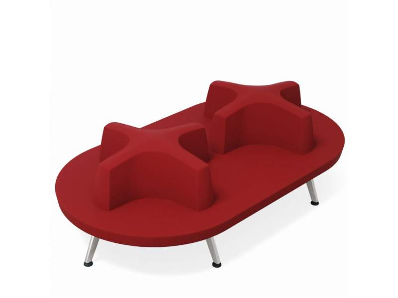 Sitzinsel rot Lounge Kusch+Co 8350 V-Travel