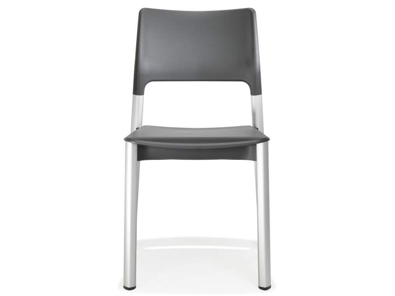 Besucherstuhl schwarz Besucherstühle mit Vierfußgestell Konferenzstuhl Aluminium Konferenzstühle Kantinen Stuhl günstig Stapelstuhl Kusch+Co 3650 Arn