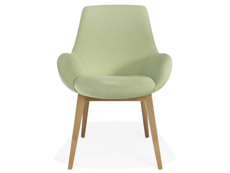 Loungesessel Holz Sessel grün Lounge Sitzmöbel Kusch+Co 8680 Lupino
