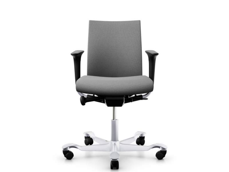 Bürostuhl grau Bürodrehstuhl moderne Bürostühle mit Armlehnen Flokk HÅG Creed
