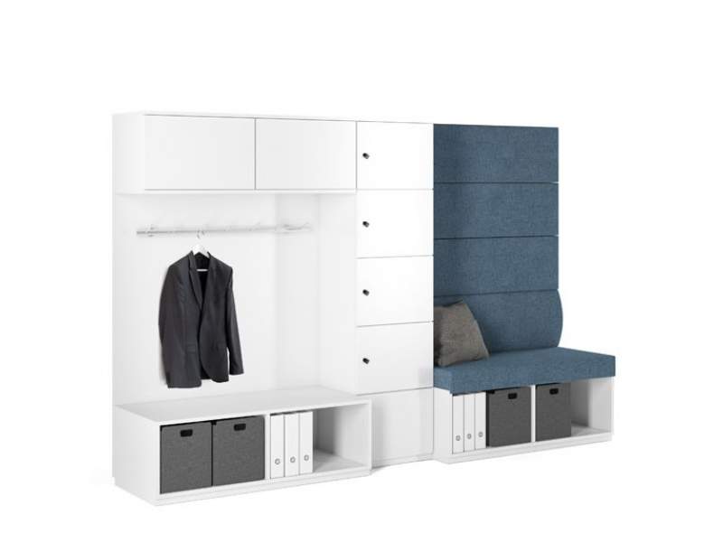 Garderobenschrank weiß Garderobenschränke Assmann Büromöbel Syneo Part Garderobe