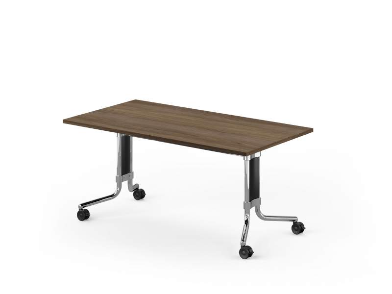 Klapptisch auf Rollen braun Klapptische fahrbar, König + Neurath, MEMO.S