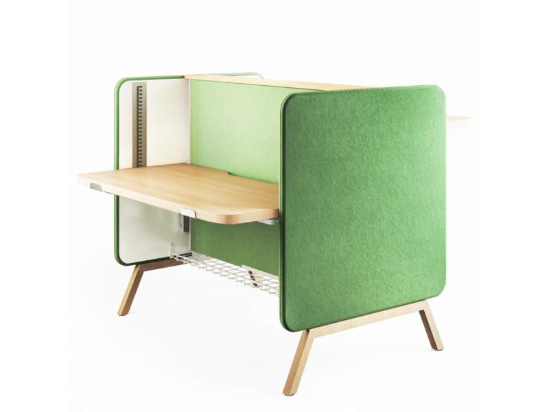 manuell höhenverstellbarer Schreibtisch ergonomische Schreibtische Holz mit Stellwand Sichtschutz Mikomas Stand Up
Doppelarbeitsplatz
höhenverstellbar