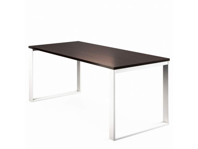 Design Schreibtisch Arbeitstisch Büro Designer Schreibtische Holz Mikomax Flexido O 
Ohne Quertraverse für mehr Beinfreiheit
rechteckig