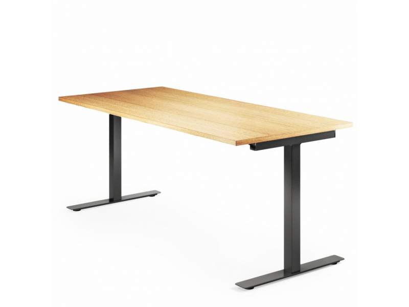 Design Schreibtisch Arbeitstisch Büro Designer Schreibtische Holz Mikomax Flexido T 
Ohne Quertraverse für mehr Beinfreiheit
rechteckig